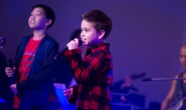 Kris, 8 years old, singing "Just the way you are" 
 G Vocal Student concert.